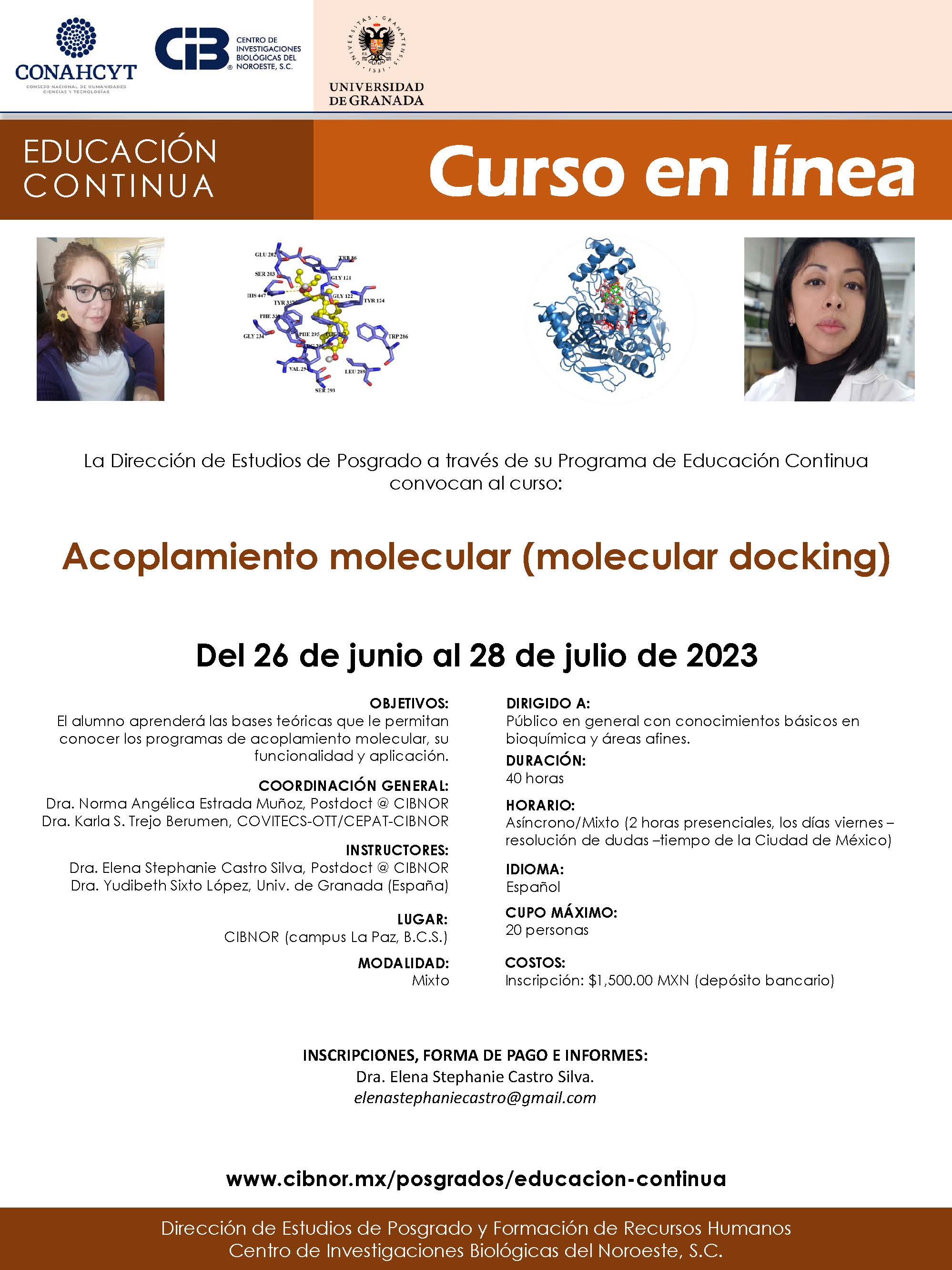 cartel curso Acomplamiento molecular 20230626 1