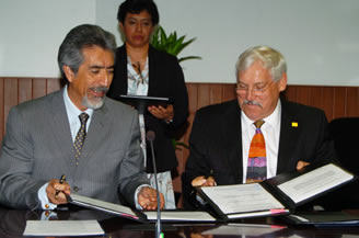 Firma del convenio